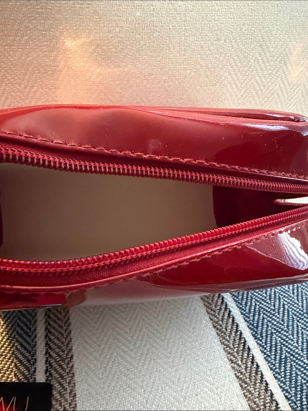 Jason Wu Red Patent Cosmetic Pouch with Lip Eye Blush Stick - Picture 6 of 6
